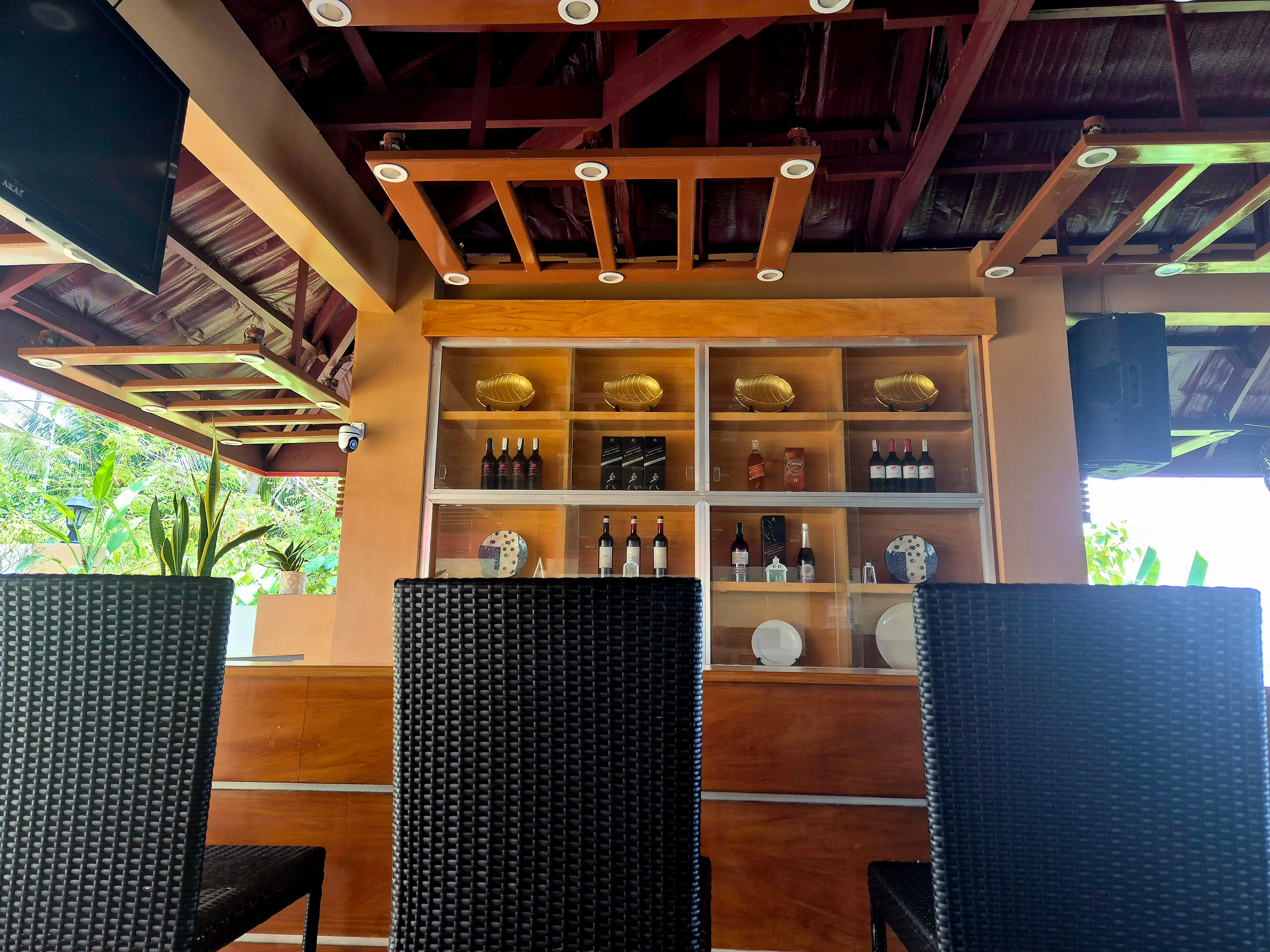 Outdoor lounge seating at the resort